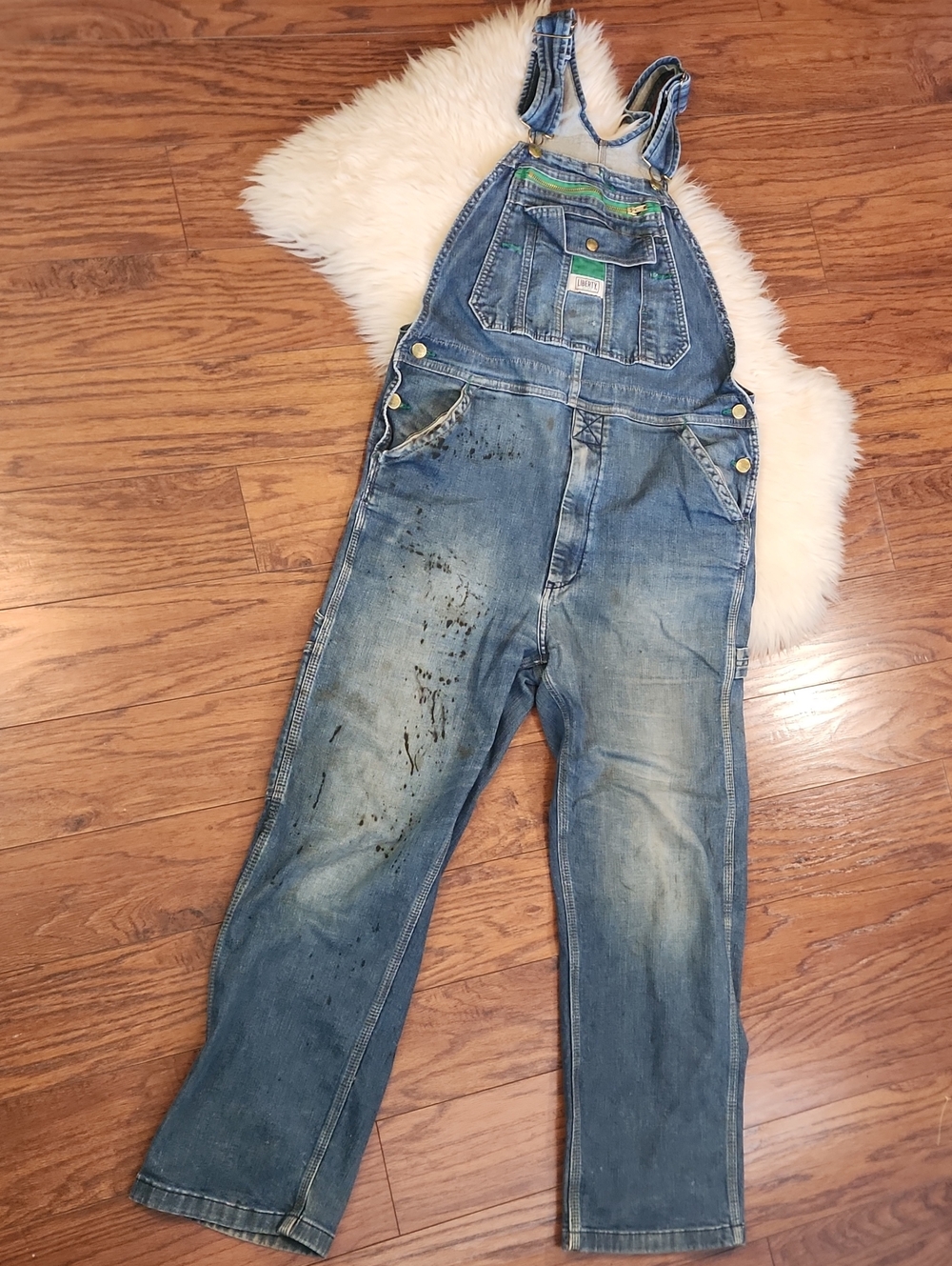 Liberty Heavily Distressed Overalls